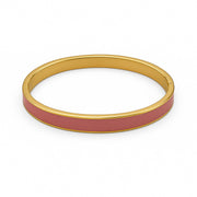 Coral Enamel Bangle